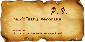 Palásthy Veronika névjegykártya