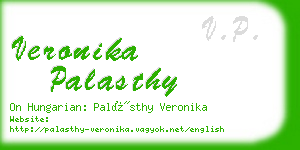 veronika palasthy business card